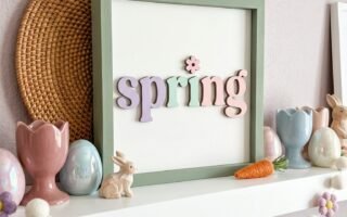 typographie printaniere amusante