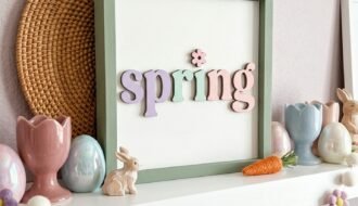 typographie printaniere amusante