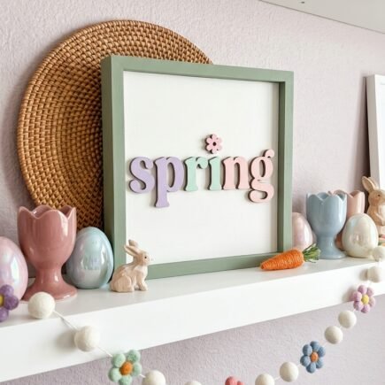 typographie printaniere amusante