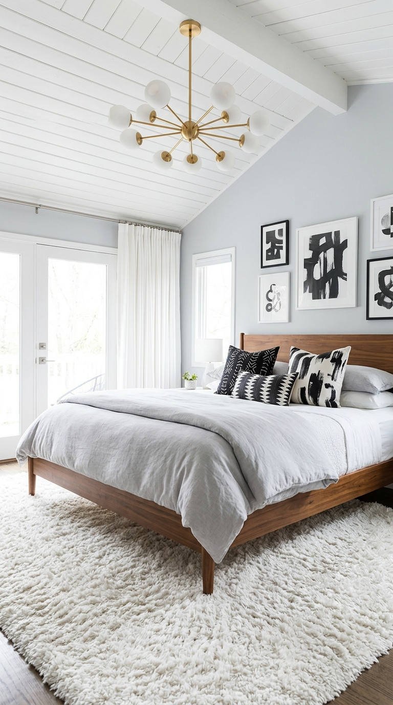 chambre couple retro moderne