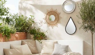 coin mediterraneen voile ombrage beige