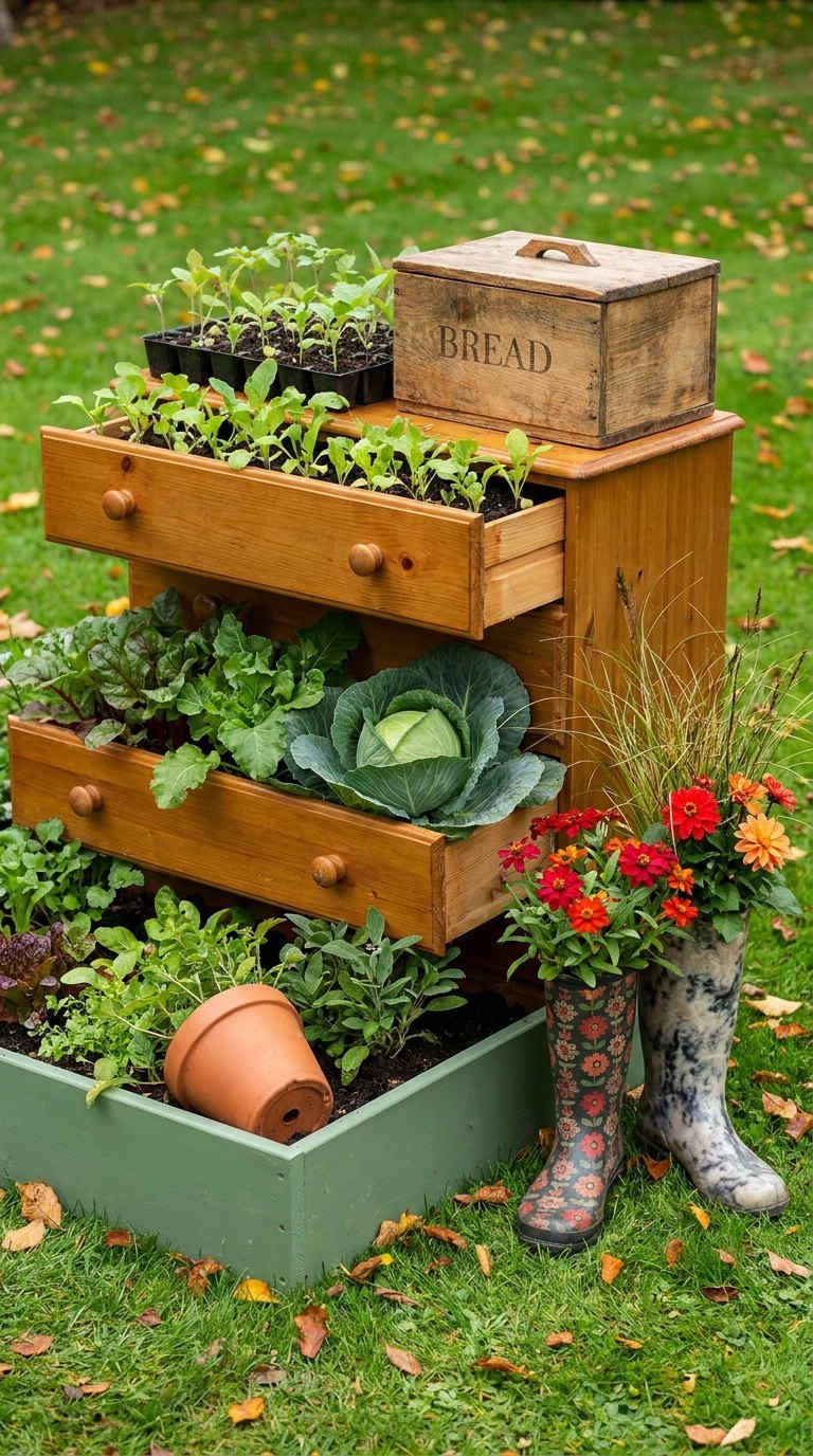 commode potagere recuperation jardin