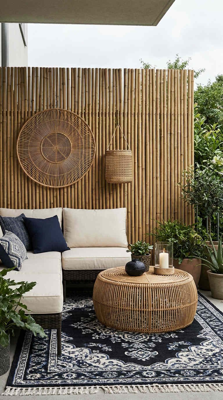 mur bambou patio intimite