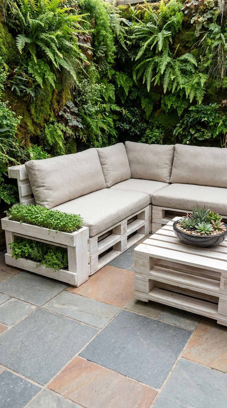 salon palette jardinieres integrees