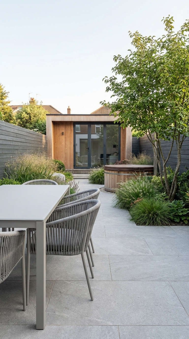 terrasse minimaliste mobilier corde studio