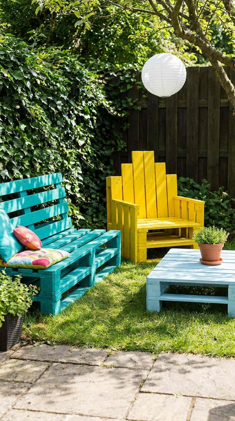 salon palette colore jardin