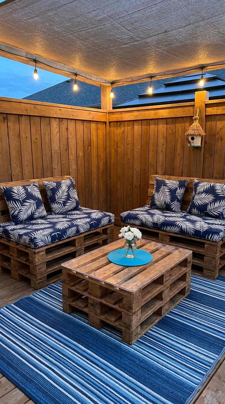 coin bois palettes soiree