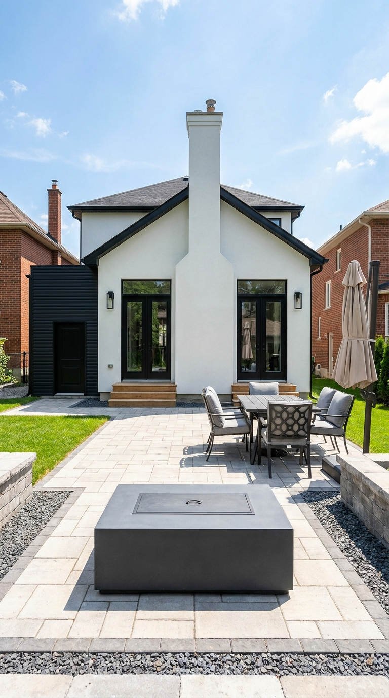 terrasse moderne allee claire repas