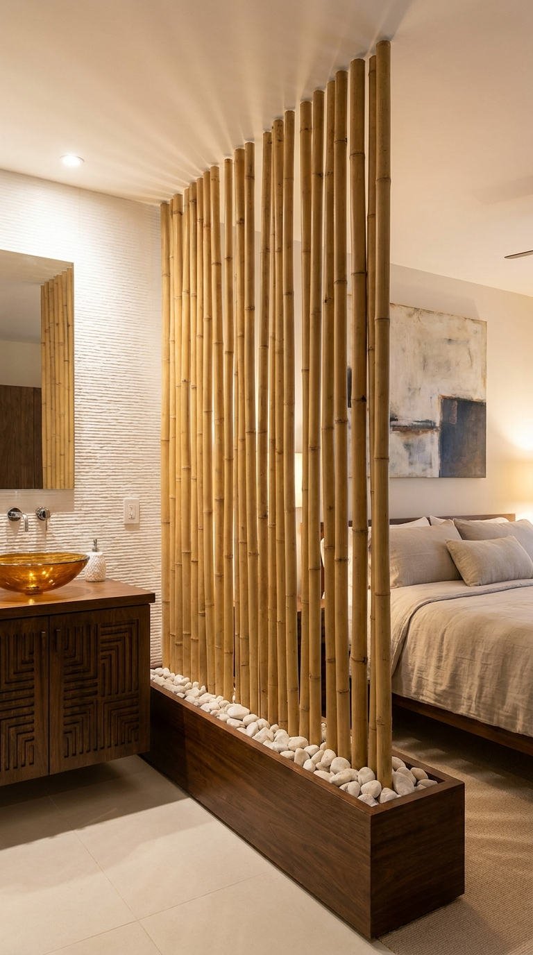 claustra bambou galets suite