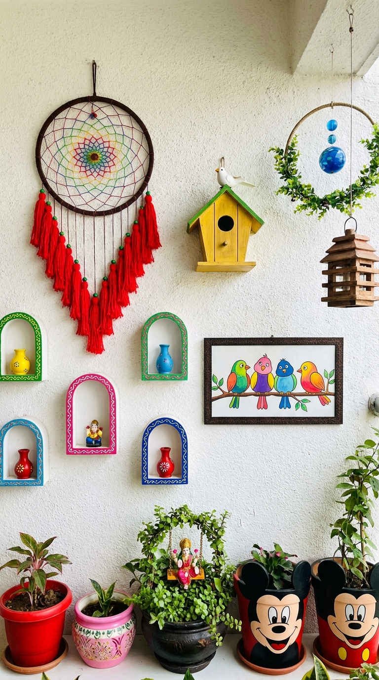 mur boheme nichoir suspensions