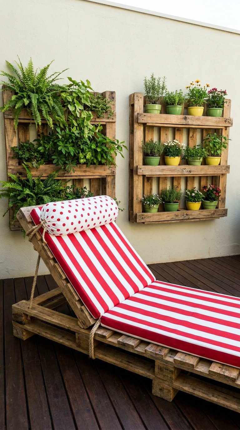 transat palette rayures terrasse