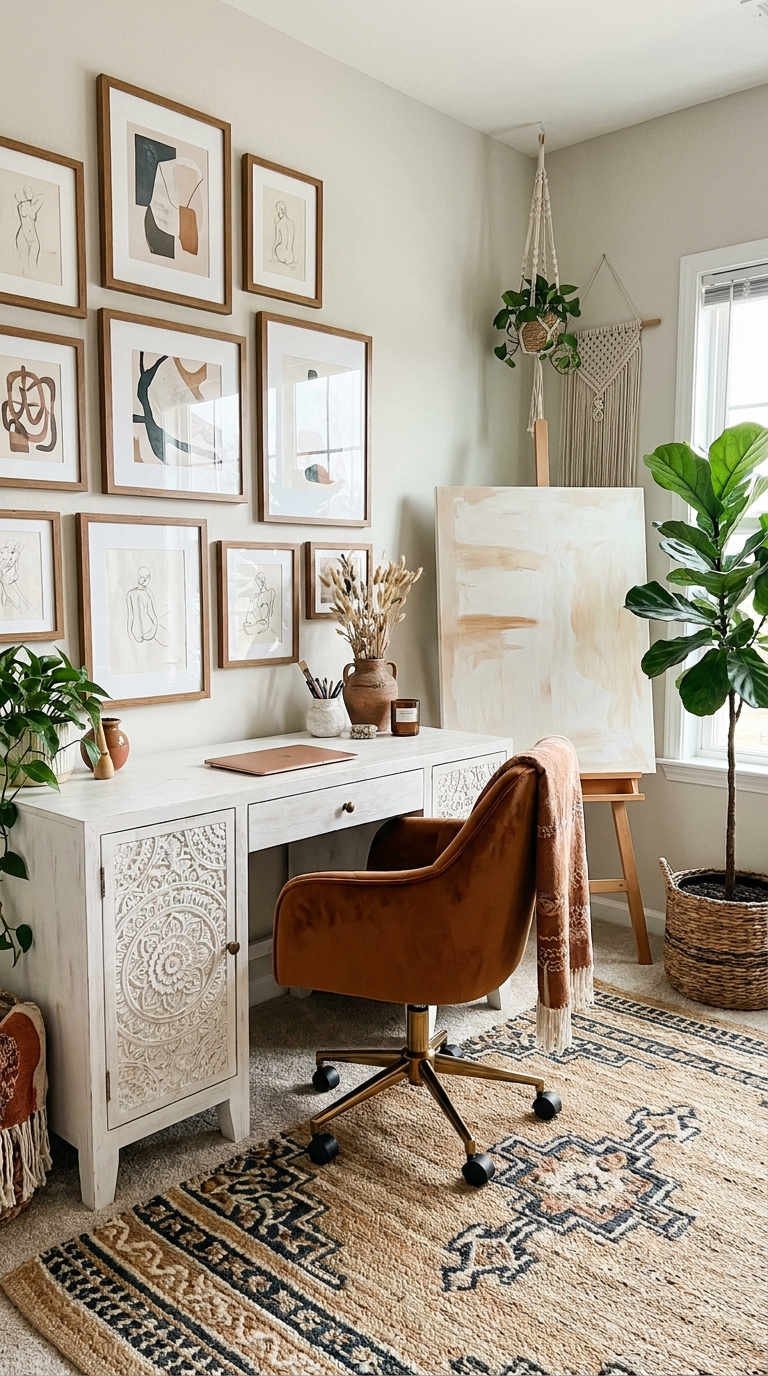bureau boheme galerie murale