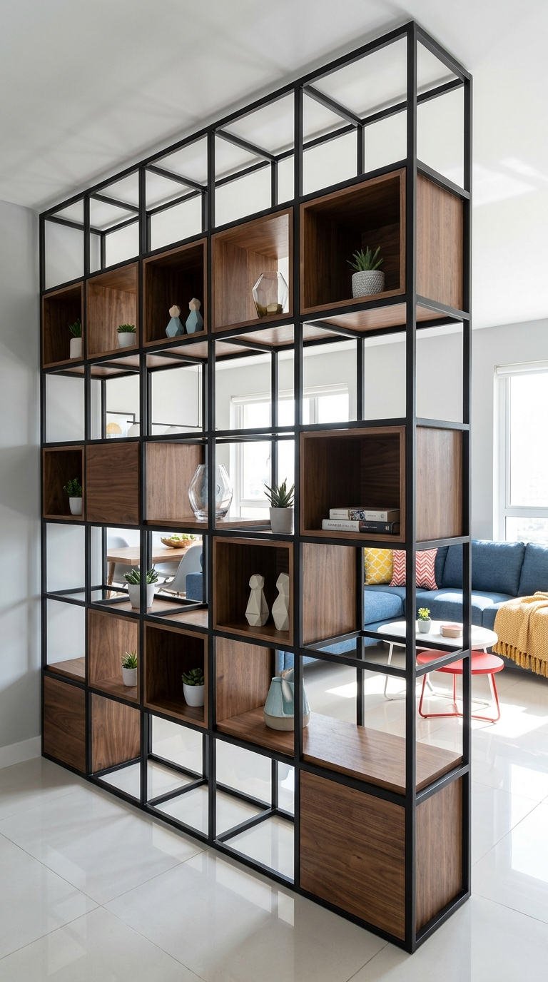 etagere metal bois separation loft