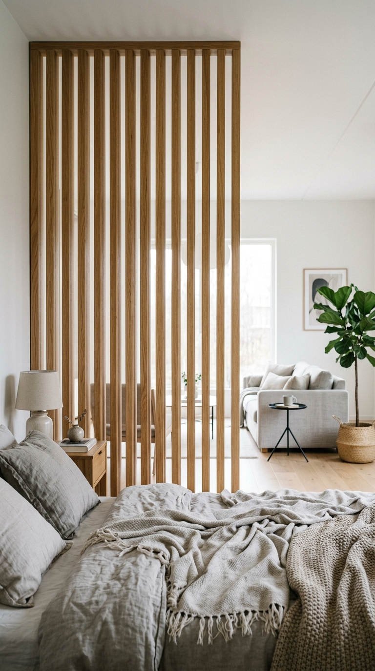 tasseaux bois chambre salon