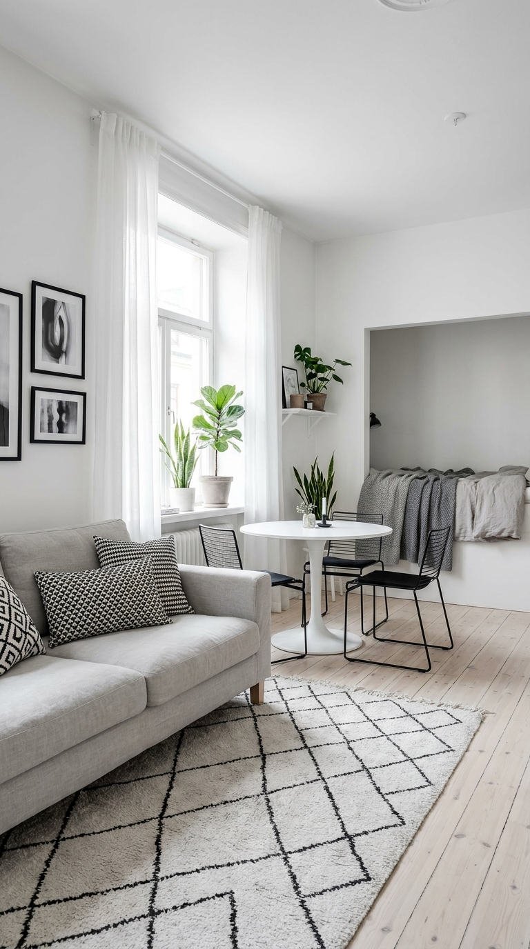 niche lit salon scandinave