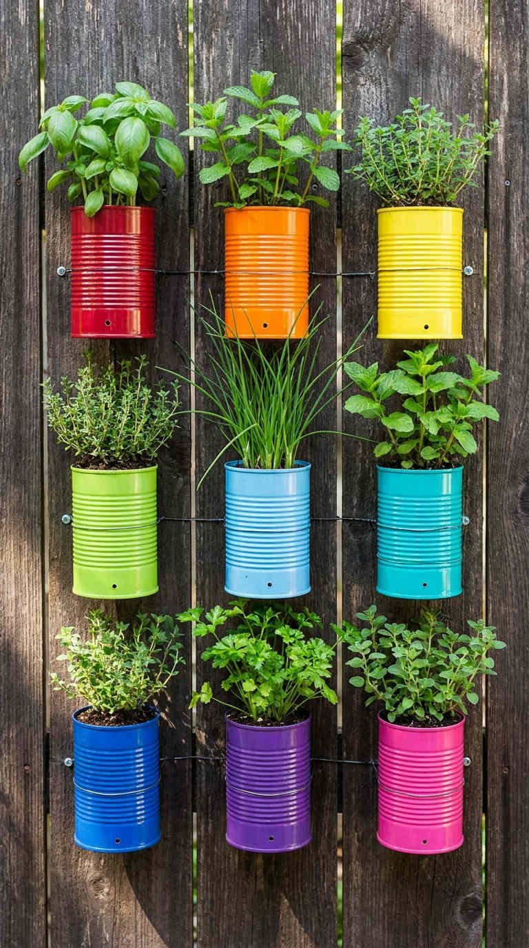 mur aromatique boites colorees