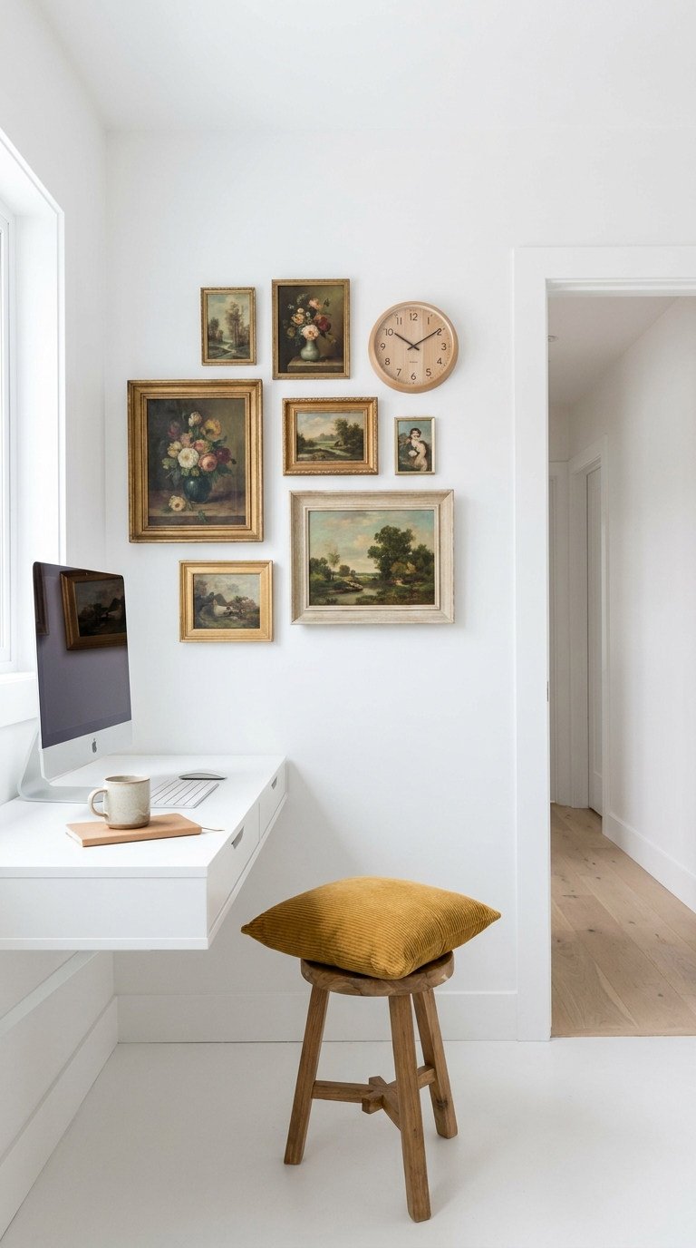 bureau suspendu galerie vintage