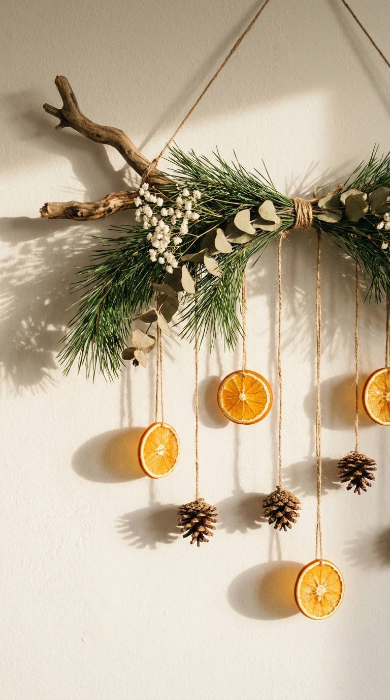 mobile branche oranges pommes pin