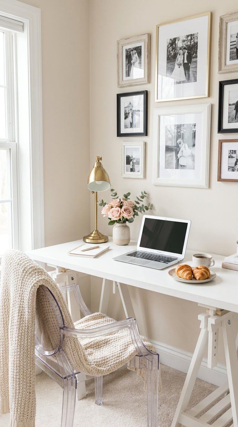 bureau galerie cadres romantique
