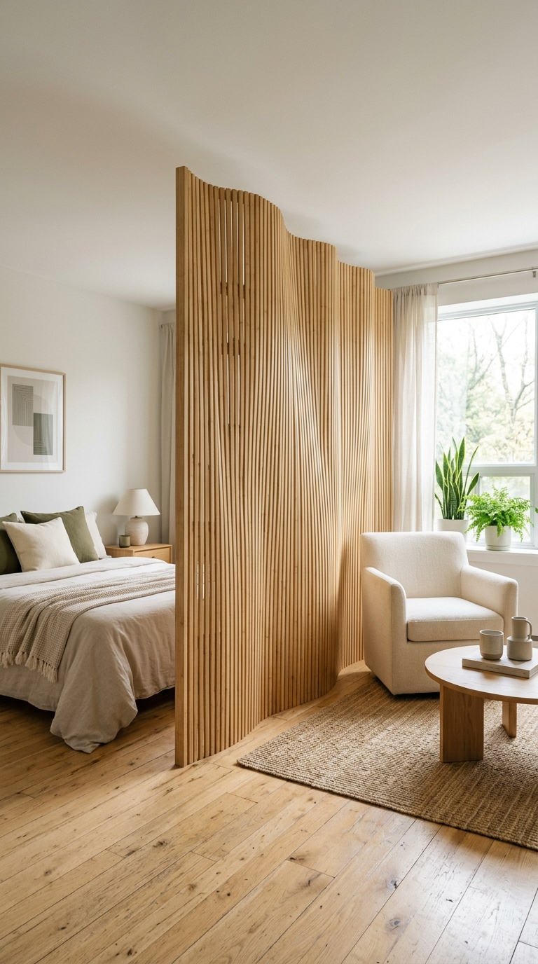 tasseaux bois courbe chambre