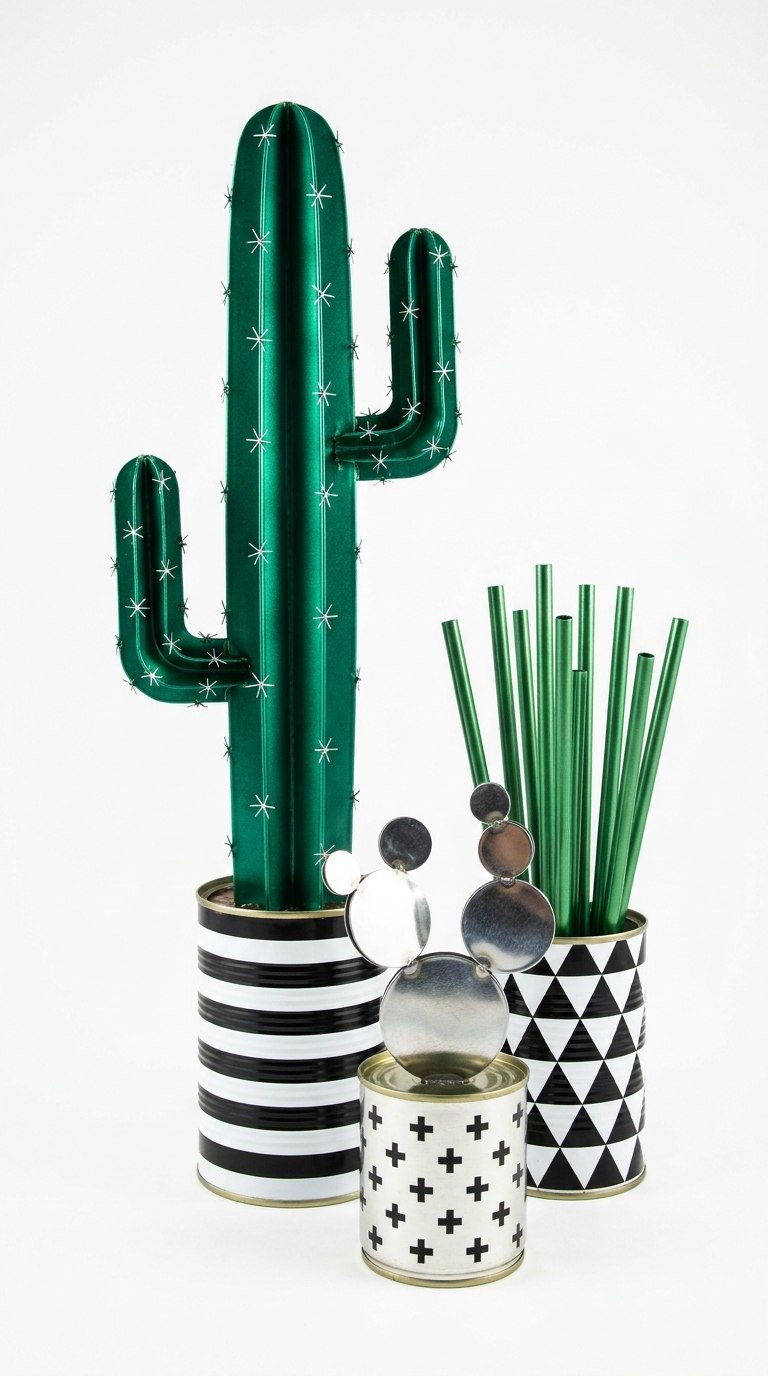 boites graphiques cactus noir blanc