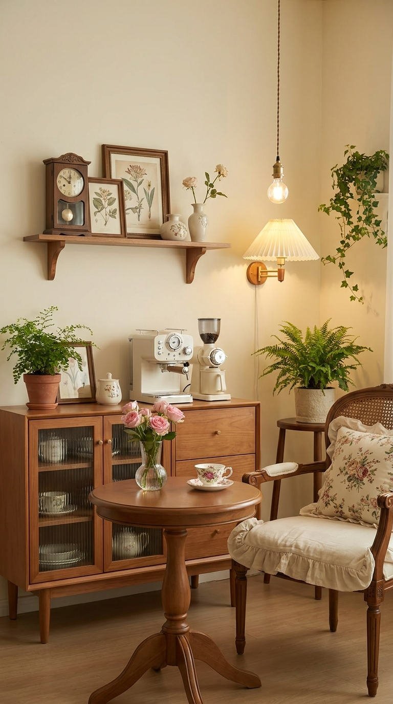 coin cafe vintage plantes