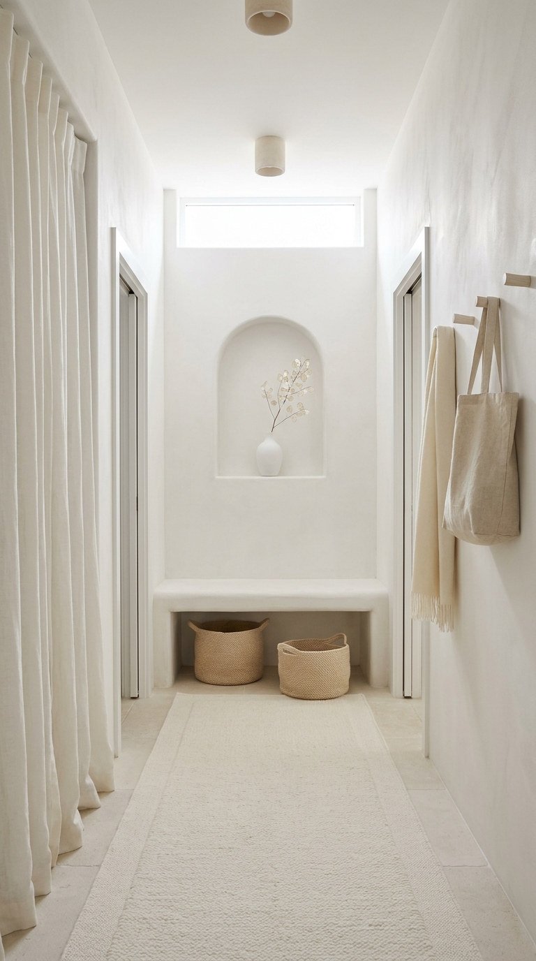 couloir blanc niche banc