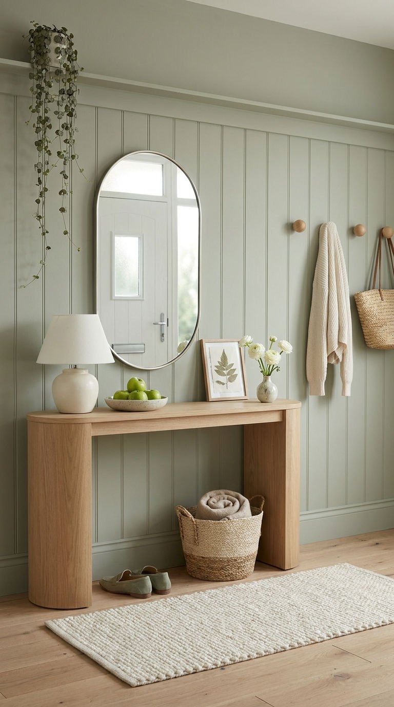 entree sauge console chene