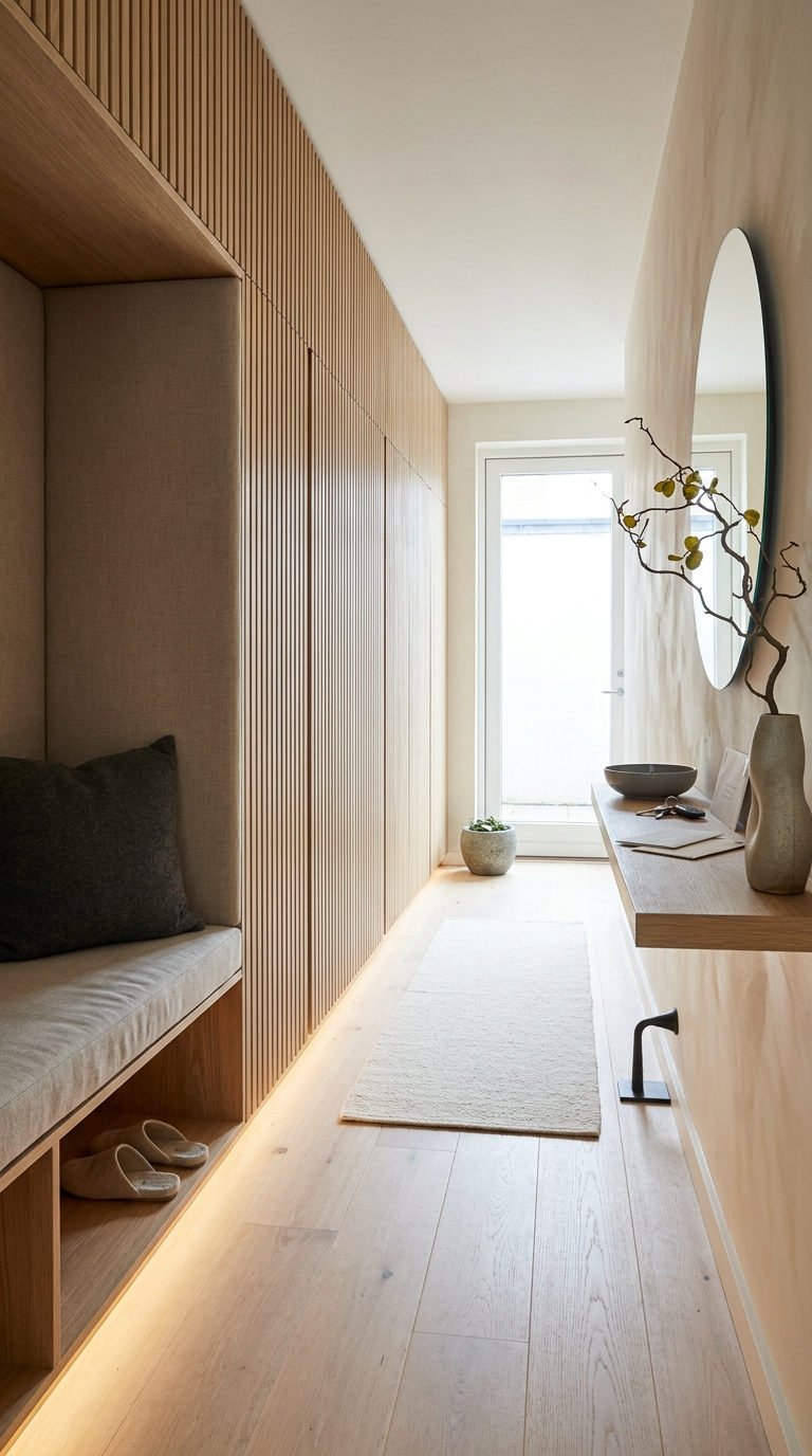 couloir tasseaux banquette integree